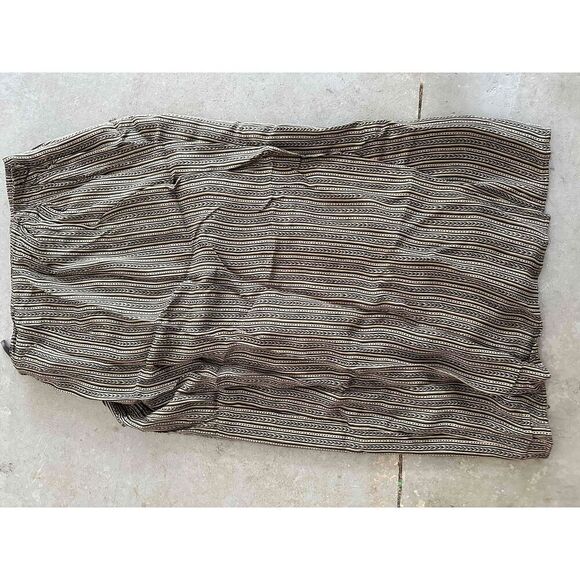 Vintage Patterned Slit Pencil Skirt Womens Size L - Picture 7 of 9